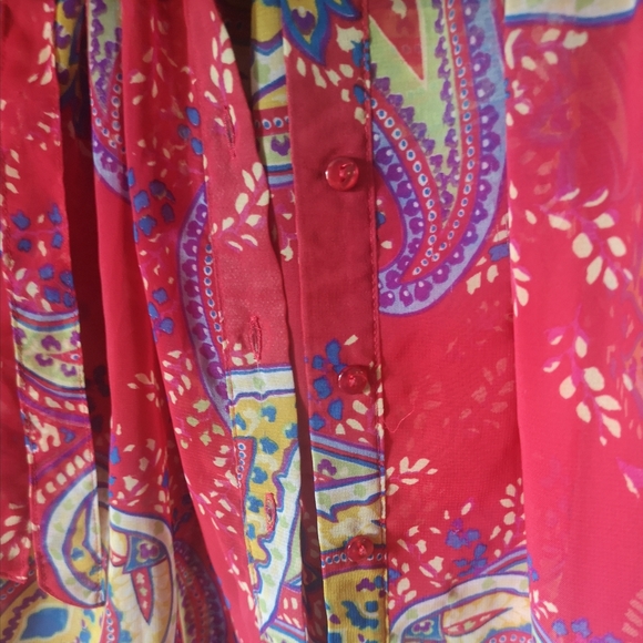 Jonathan Martin-Sheer flower Blouse - Picture 4 of 4